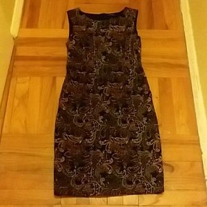 Land's End paisley sleeveless stretch dress
